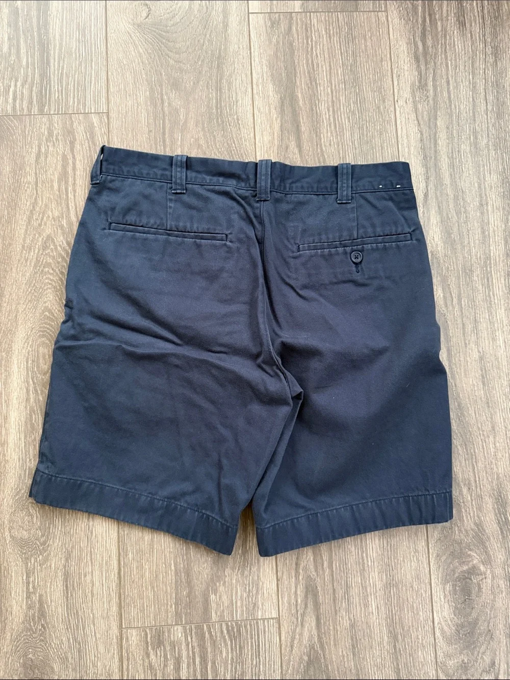 J. Crew Navy Flat-Front 100% Cotton Chino Shorts - Size 31